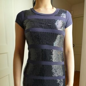 Navy Blue Sequence Dress